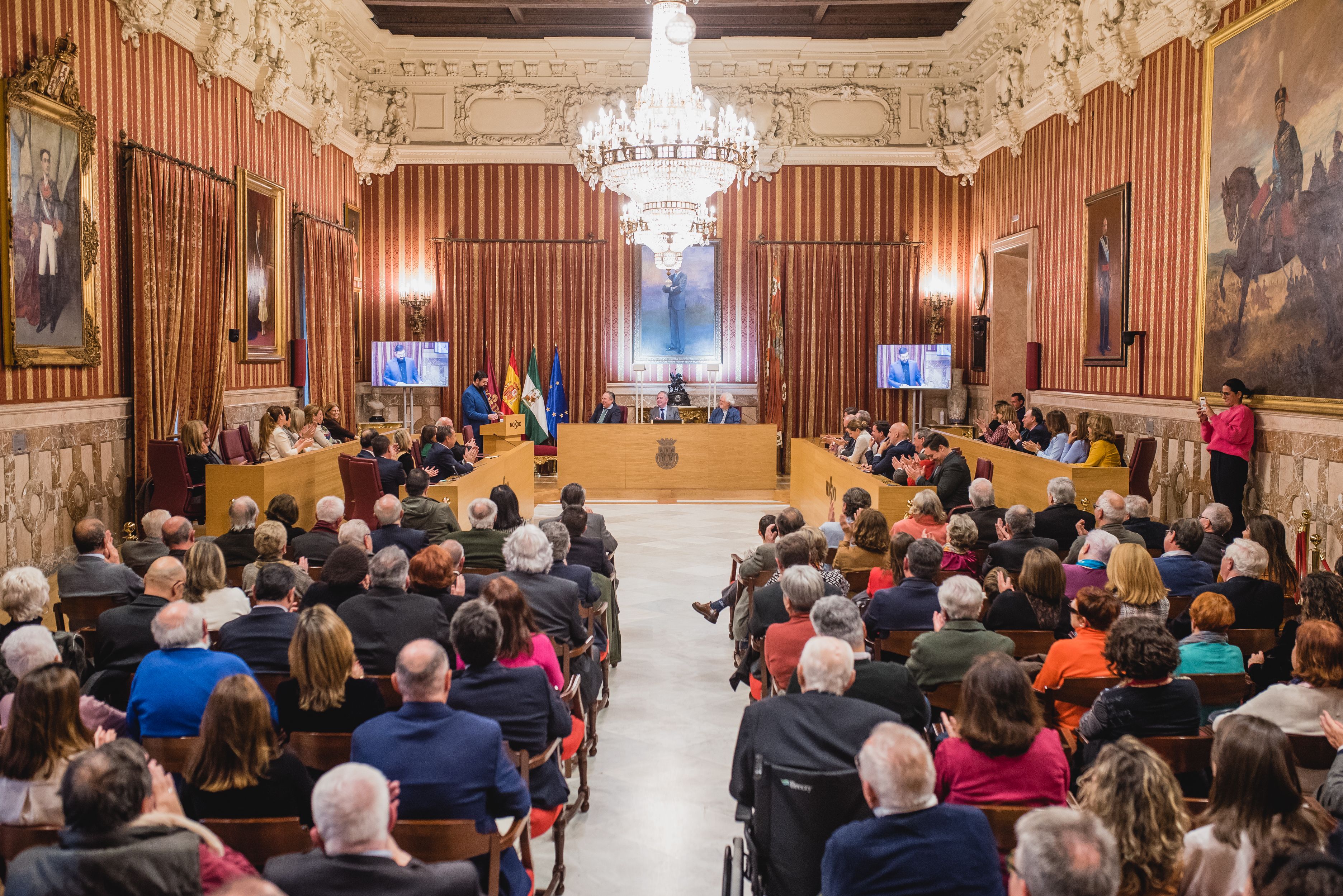 Los actos previos de este 28F de 2024 en el Ayuntamiento de Sevilla, en imágenes.