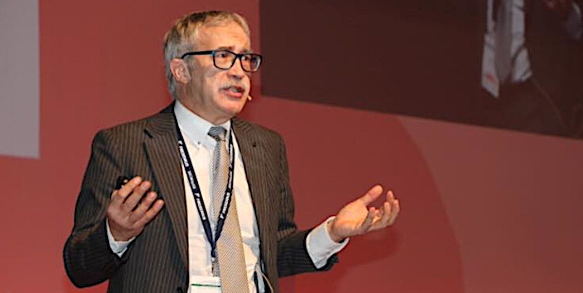 Joan Carles March, en una imagen de una conferencia publicada en sus redes sociales. 