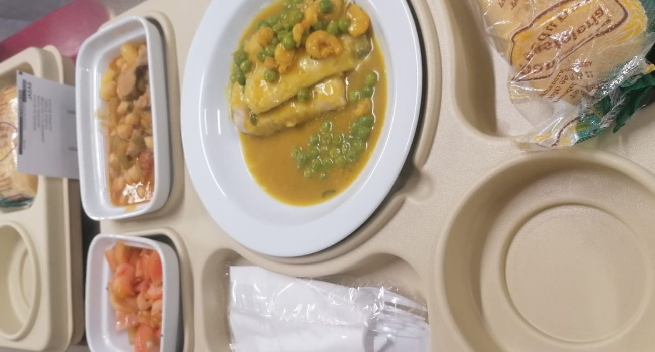 Un menú por el Día de Andalucía en un hospital de la provincia.