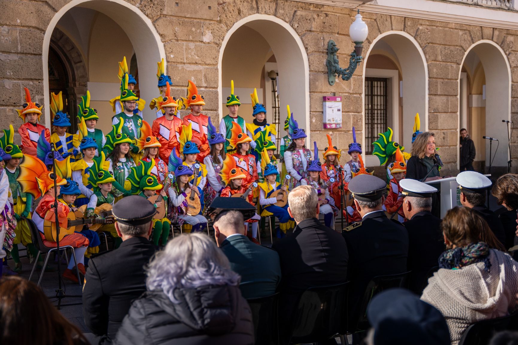 El coro infantil de La Viña 'La Pecera'.