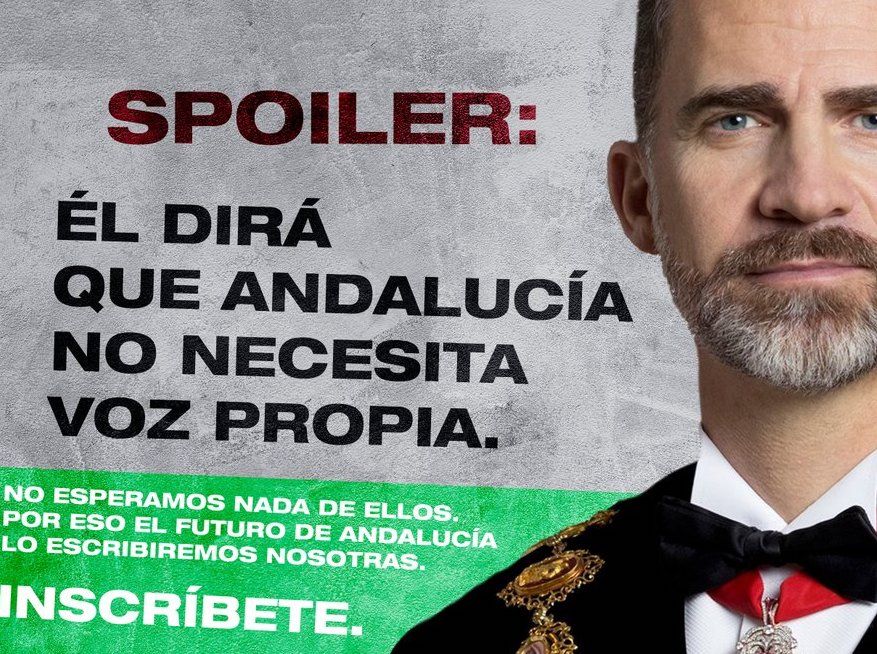 Una de las imágenes de la campaña de Adelante Andalucía.