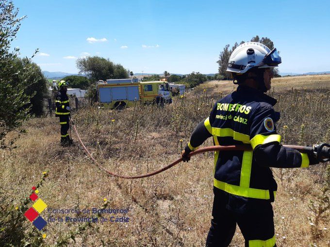 Bomberos de Cádiz, en una intervención.