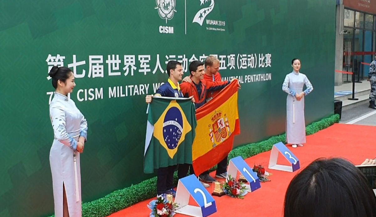 Un militar español, ganador de una medalla en Wuhan. FOTO: Defensa