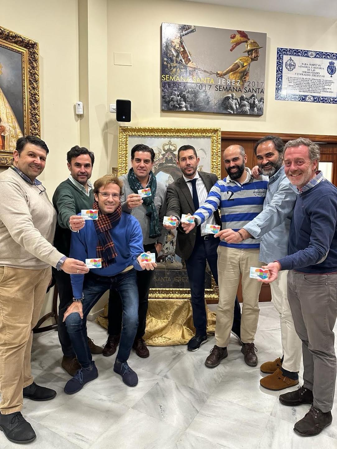 La campaña también llegó a la Unión de Hermandades.