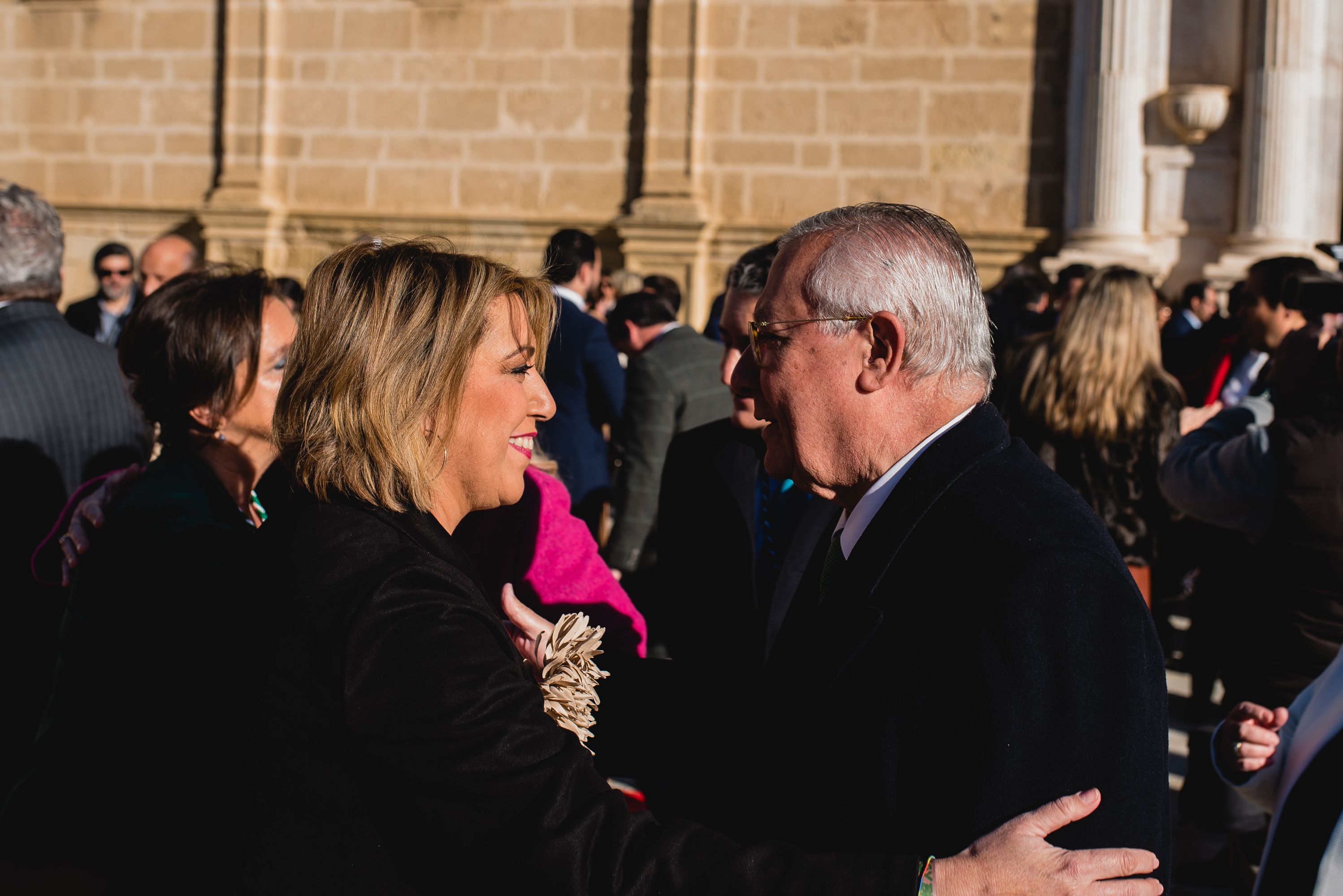 Susana Díaz en el Parlamento con Javier Arenas.