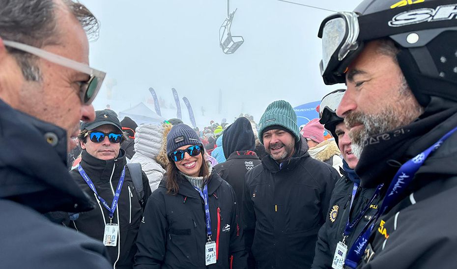 Rocío Díaz, en Sierra Nevada, este fin de semana.