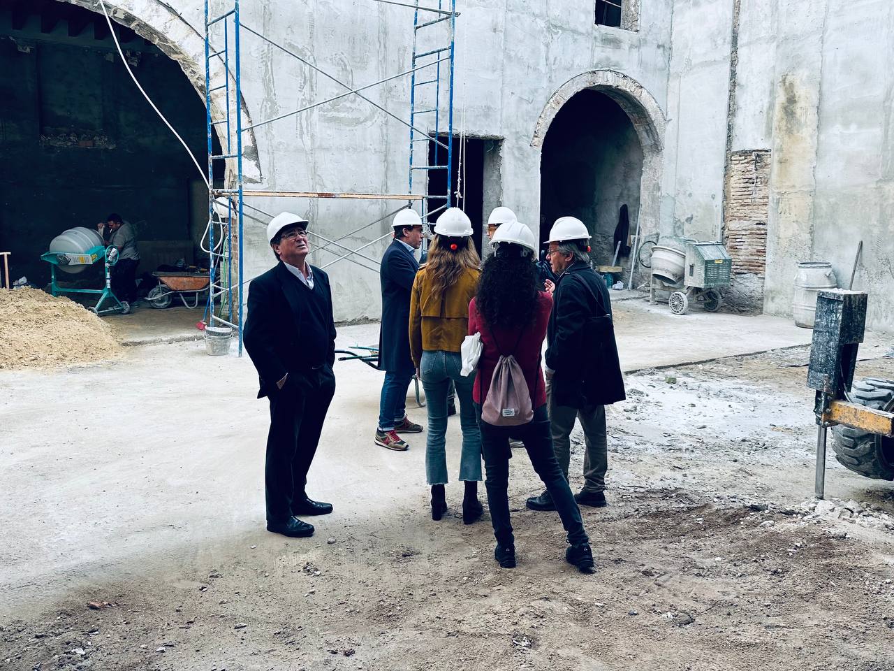 Visita al inmueble de la calle San Sebastián.