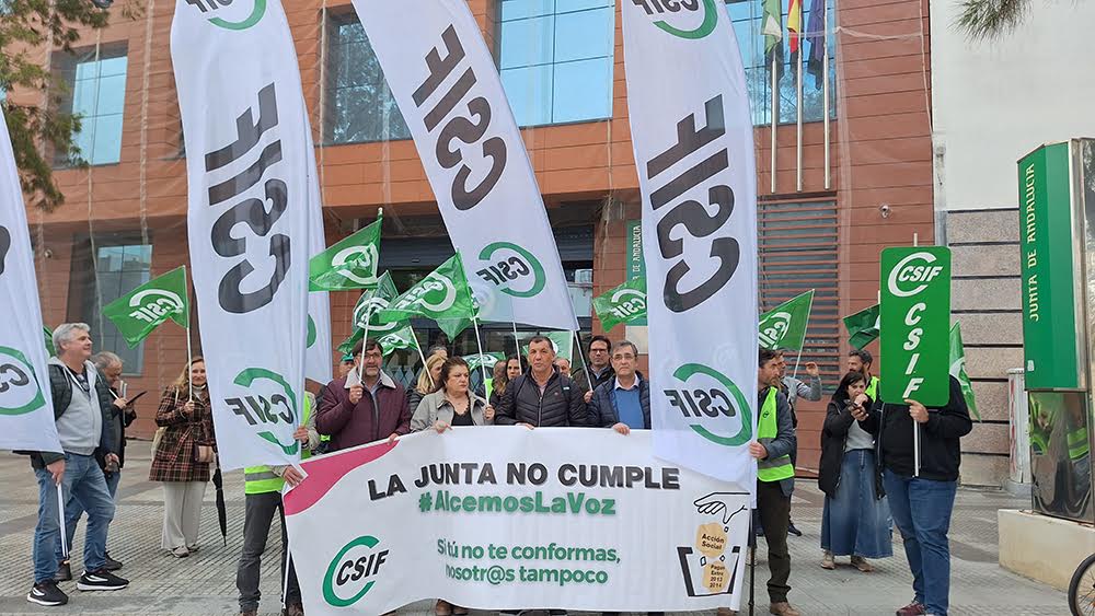 Manifestación de CSIF en Cádiz contra la Junta.