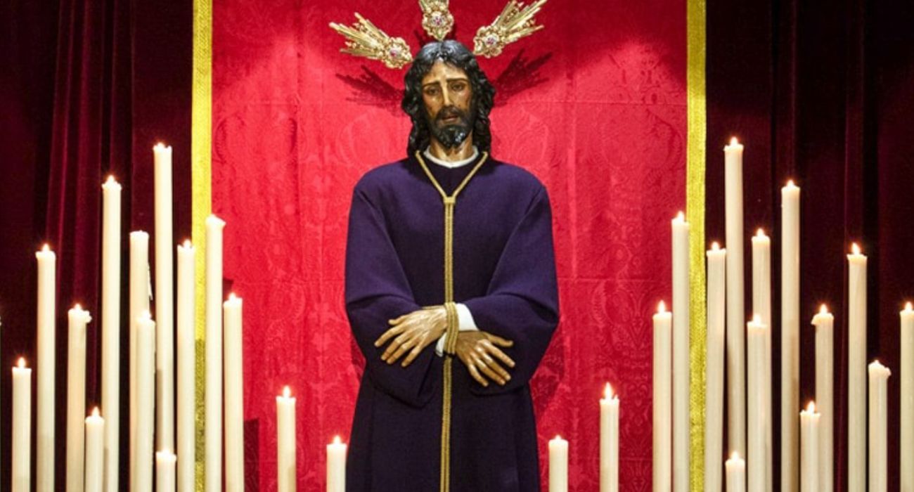 Imagen del Cautivo de Santa Genoveva, hermandad a la que pertenece el joven accidentado.