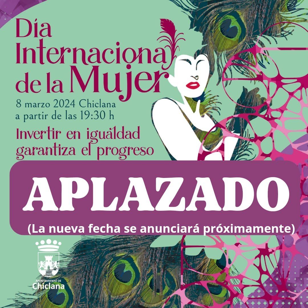 Aplazado un acto del 8M en Chiclana.