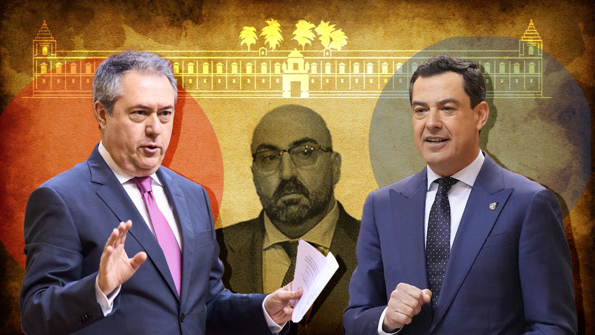 Espadas, Juanma y Koldo en el Parlamento.