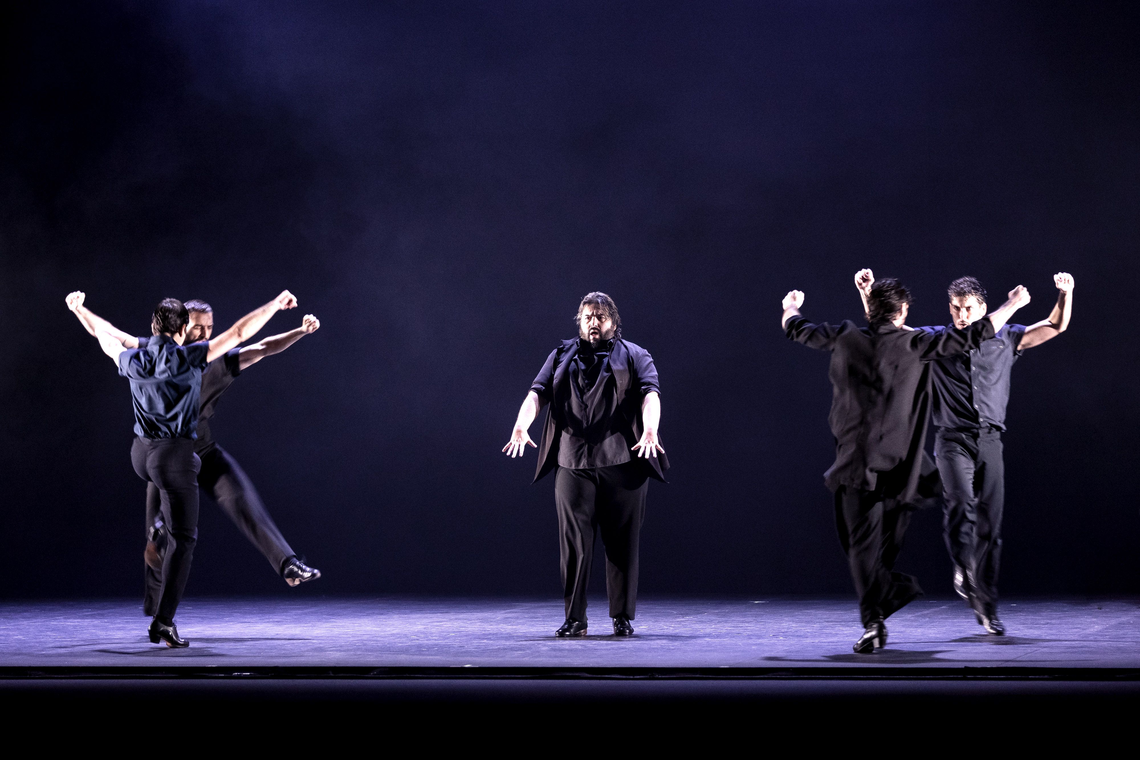 El espectáculo 'La Confluencia' de la compañía de Estévez/Paños, en el 28 Festival de Jerez