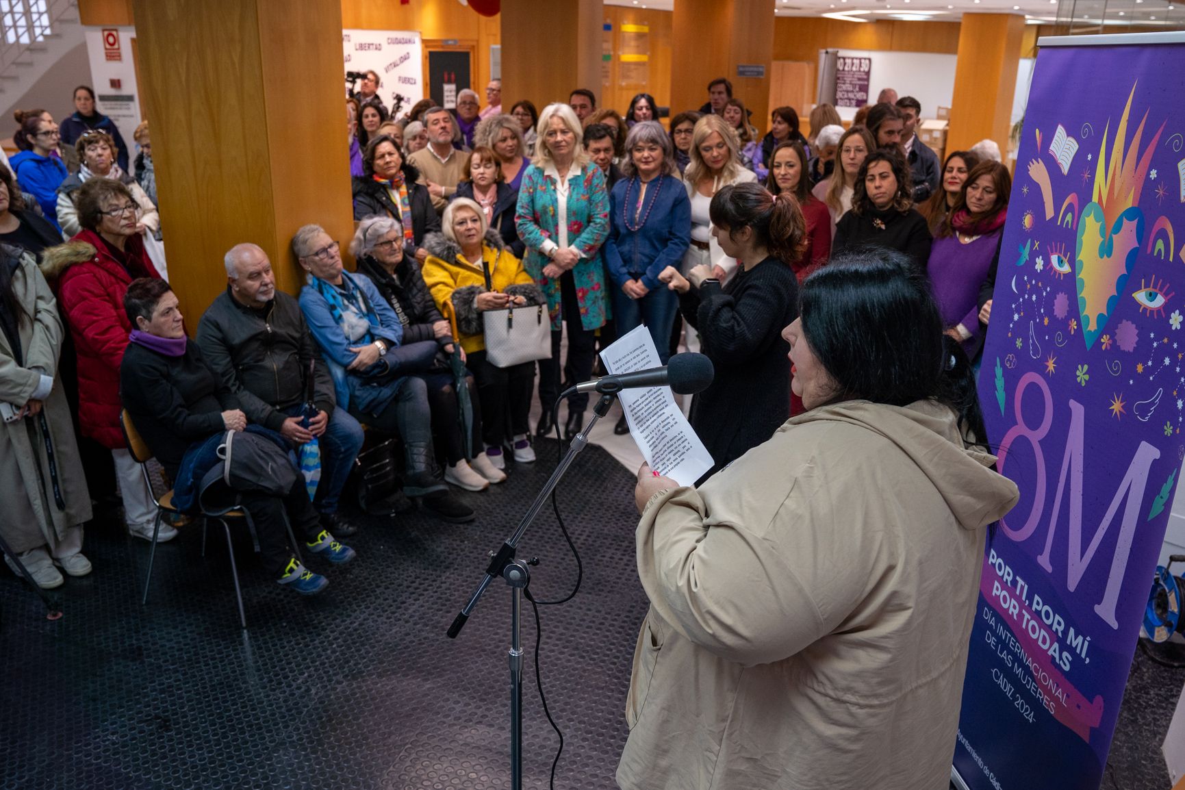 Día Internacional de la Mujer en Cádiz.