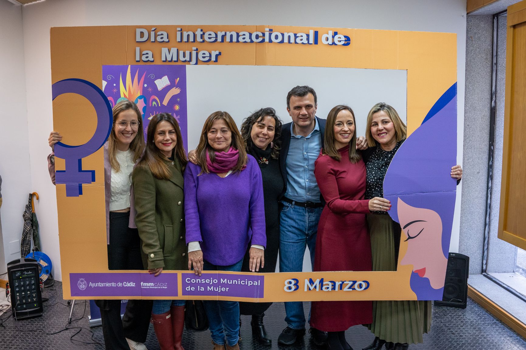 Día Internacional de la Mujer en Cádiz.
