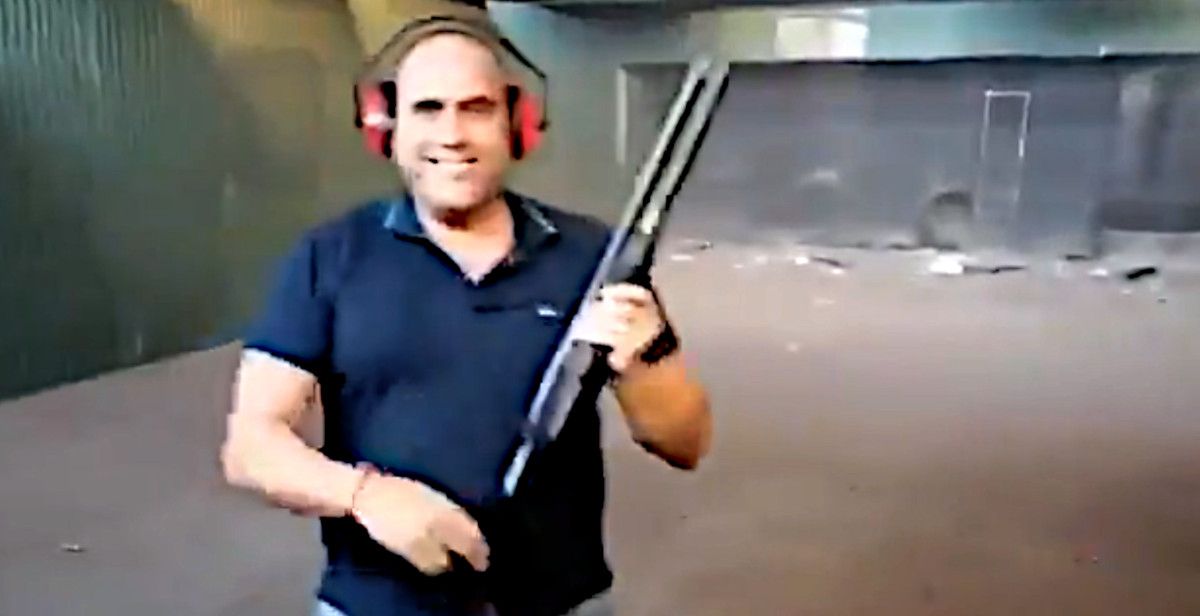 Una captura del vídeo difundido con las presuntas amenazas al Gobierno.