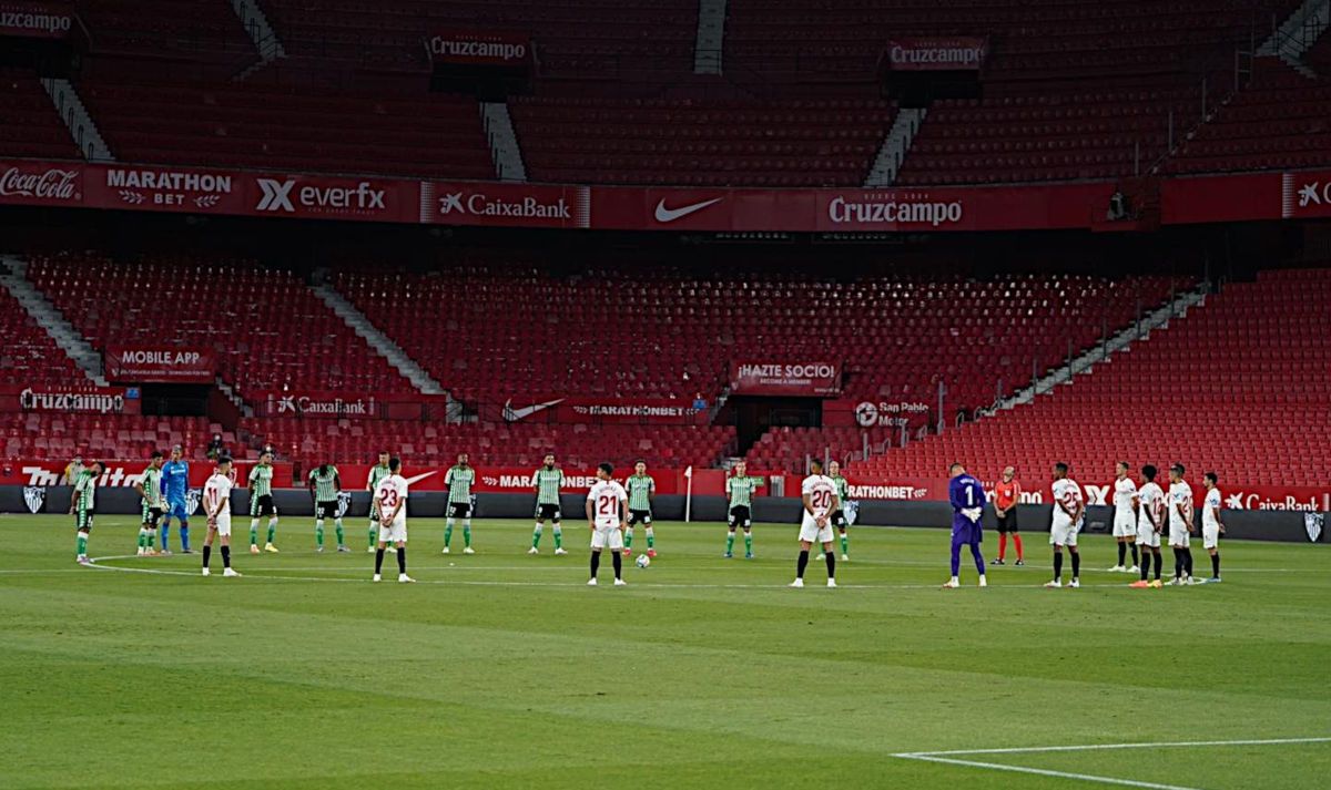 El derbi sevillano, jugado sin público hace unos días. FOTO: Sevilla FC