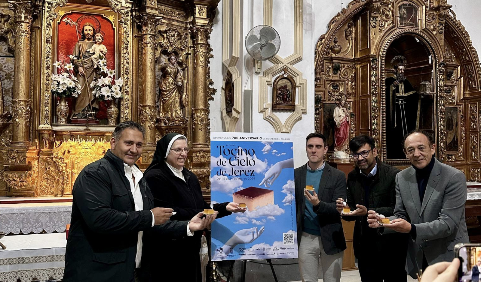 700 años del tocino de cielo de Jerez: una ruta para celebrar esta efeméride. Imagen de la presentación del cartel. 