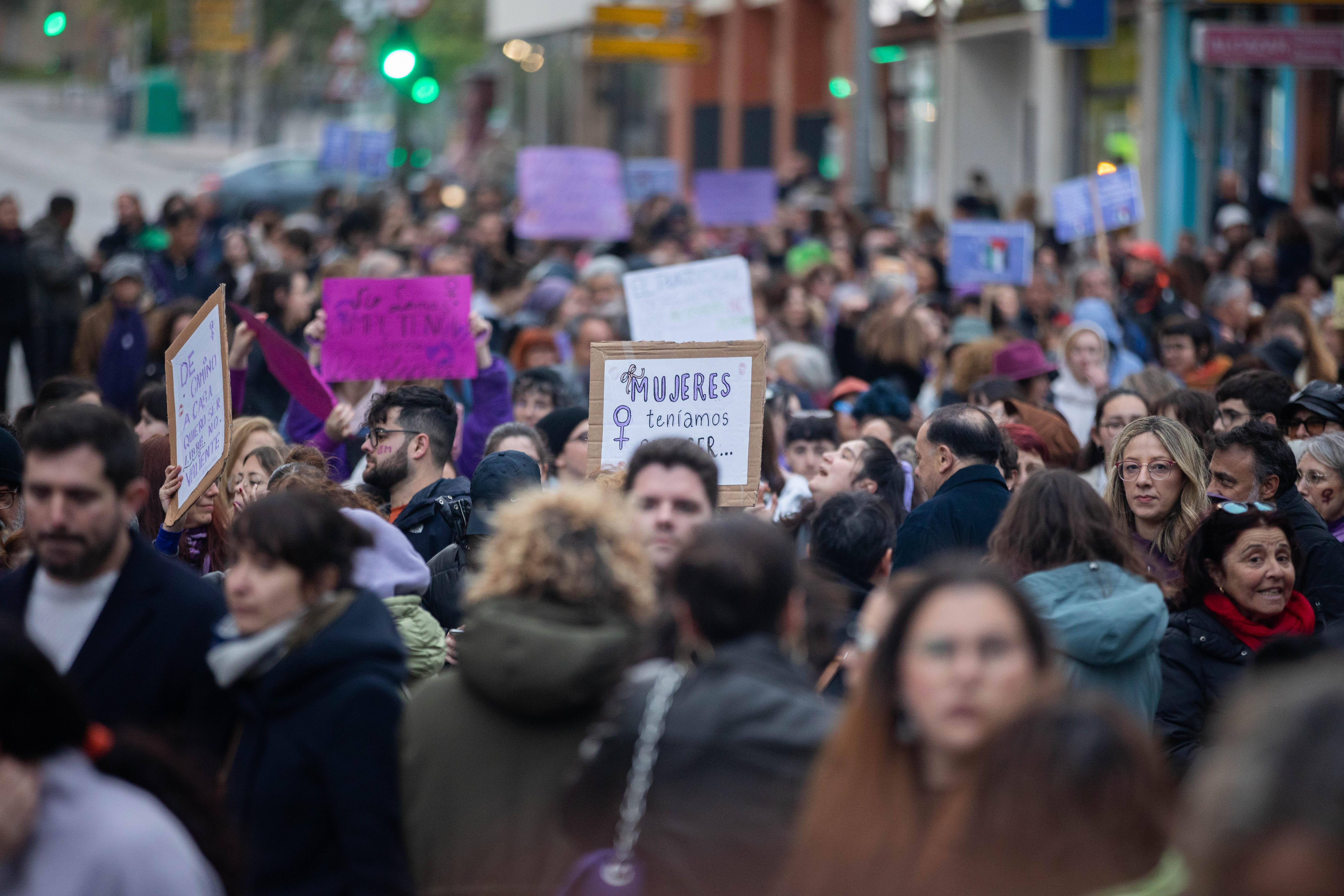Así ha sido la marcha por el 8M en Jerez