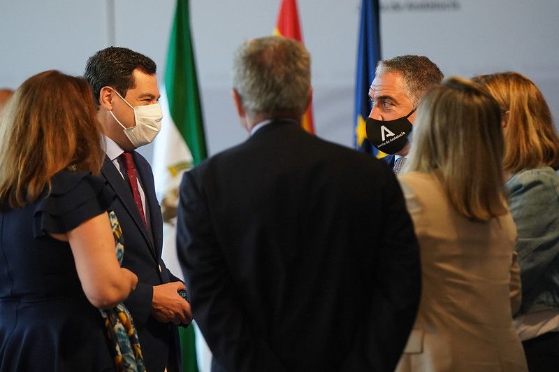 Moreno y Bendodo, este pasado viernes, tras el Consejo de Gobierno extraordinario.