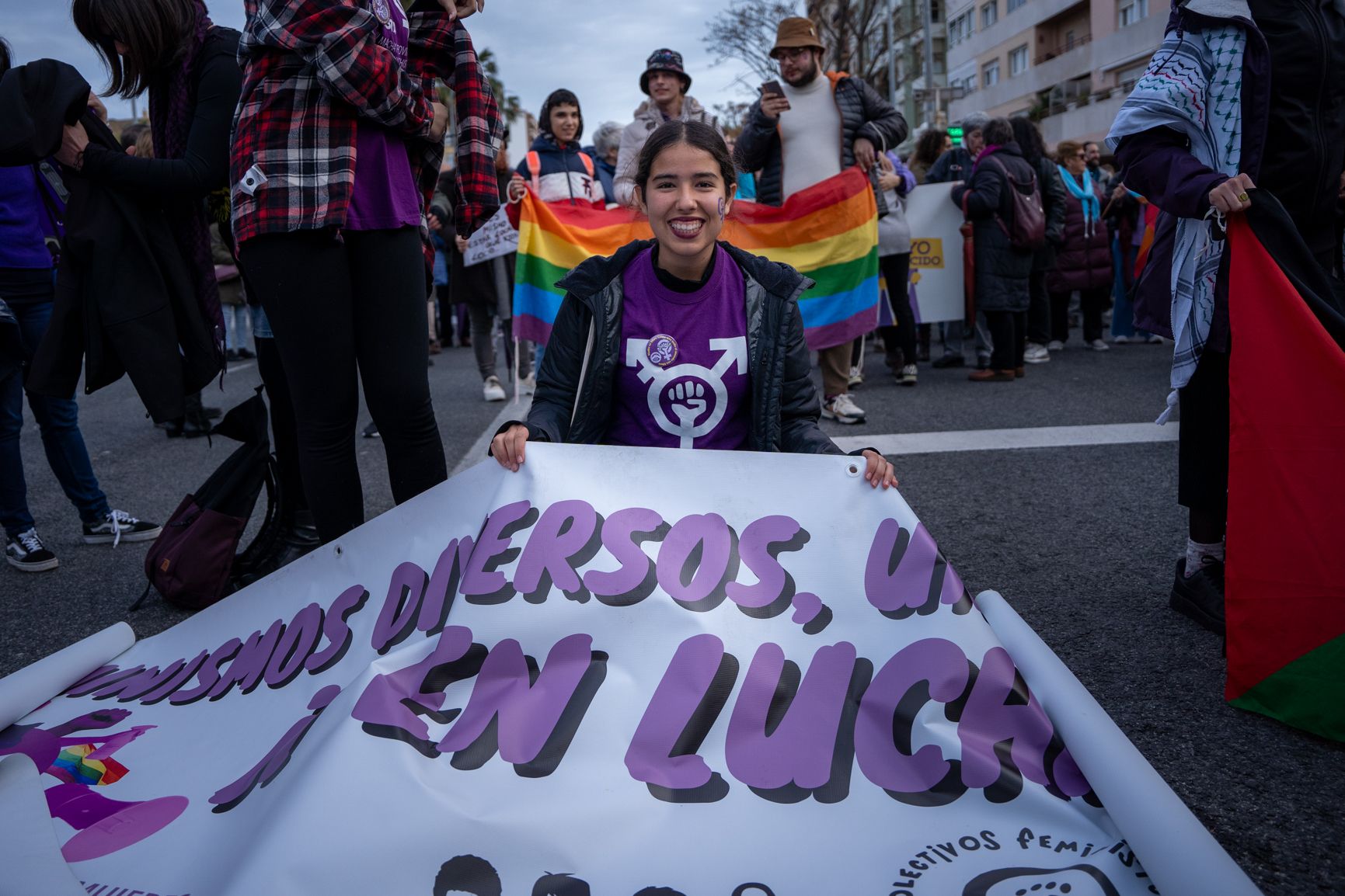  Así han sido las manifestaciones del 8M en Cádiz