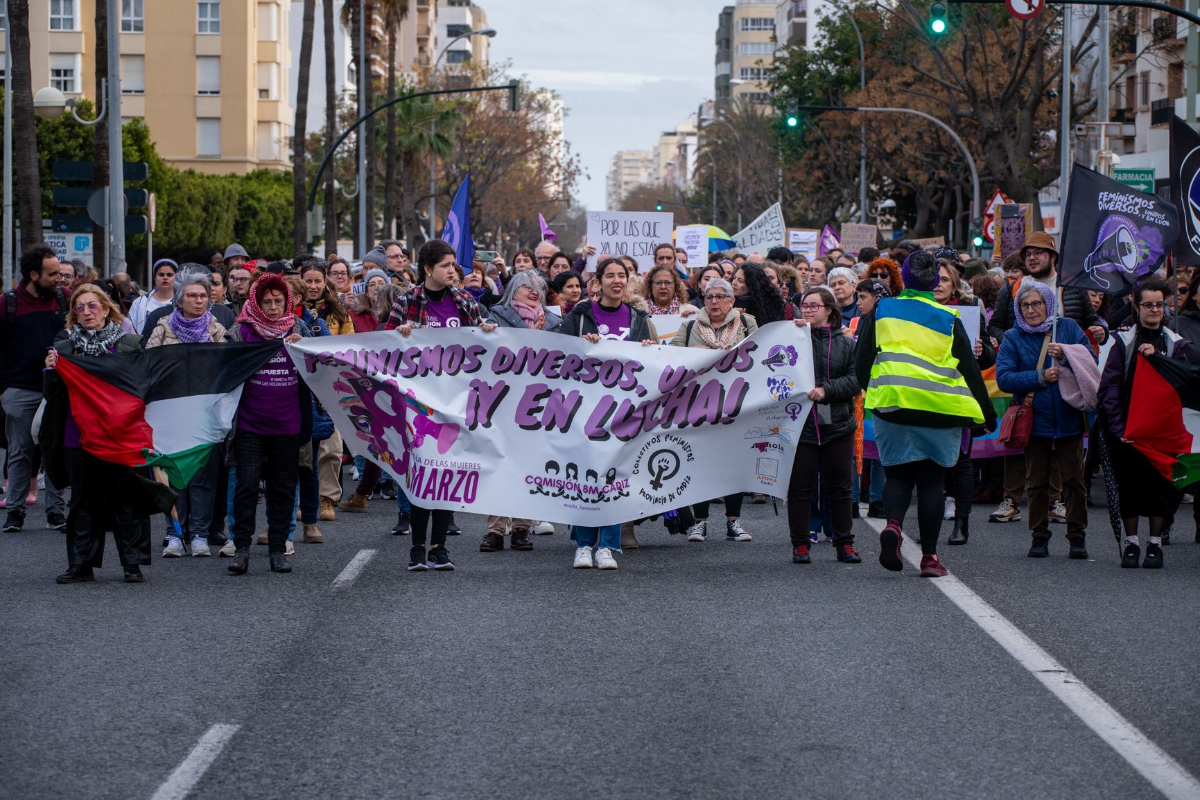  Así han sido las manifestaciones del 8M en Cádiz