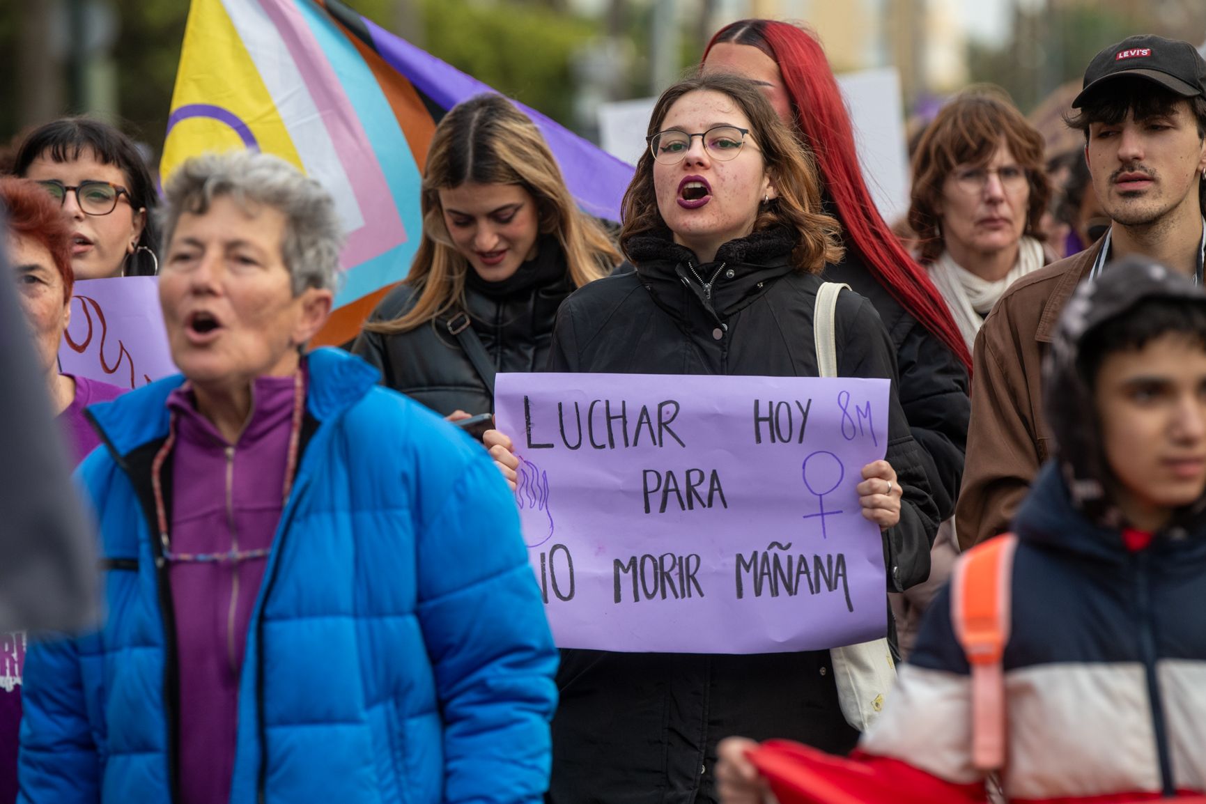  Así han sido las manifestaciones del 8M en Cádiz