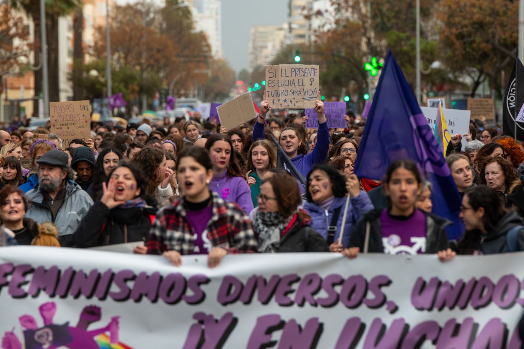  Así han sido las manifestaciones del 8M en Cádiz