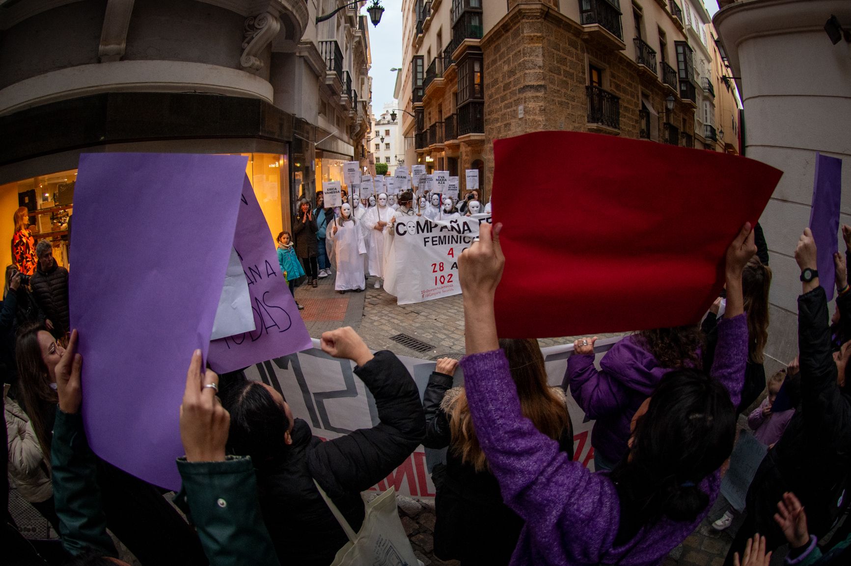 Así han sido las manifestaciones del 8M en Cádiz