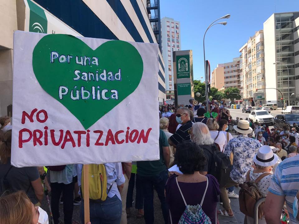 Imagen de la concentración de este pasado sábado en Cádiz. FOTO: APDHA