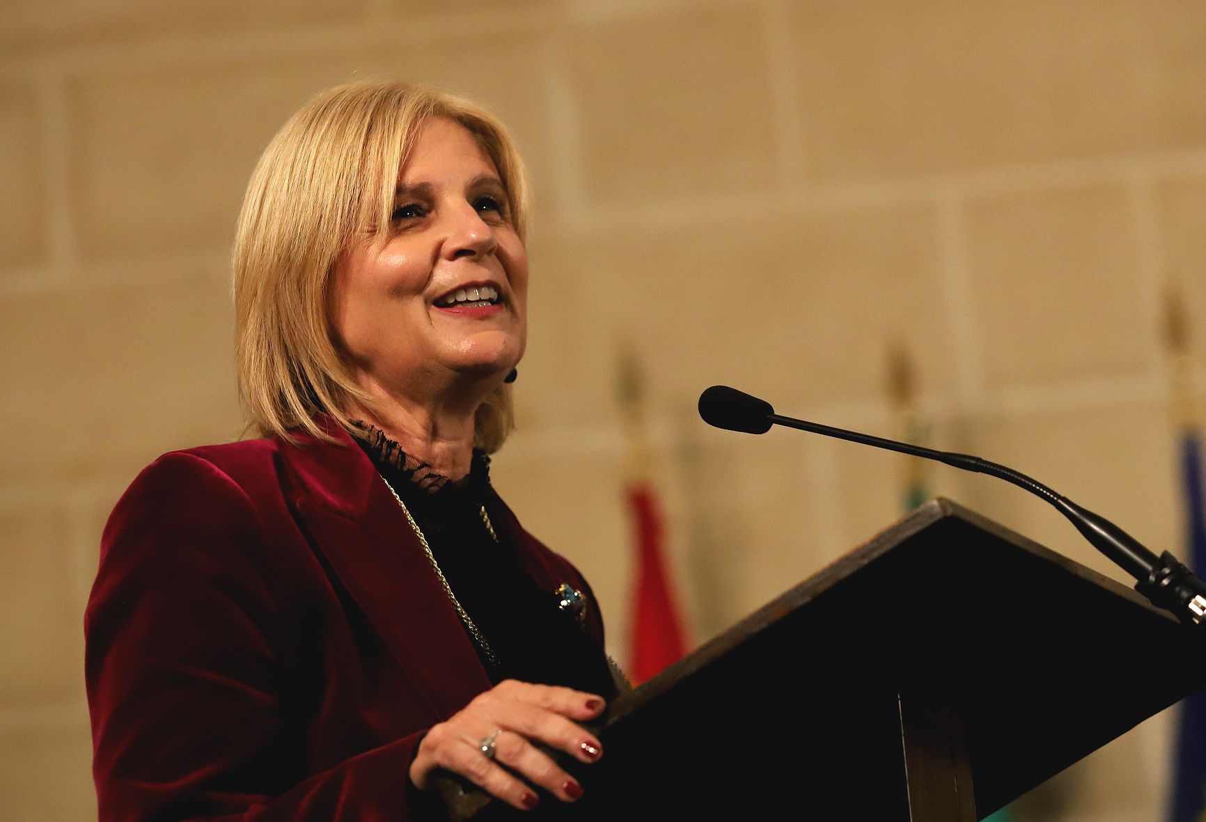 La alcaldesa de Jerez, María José García-Pelayo, durante un acto reciente.