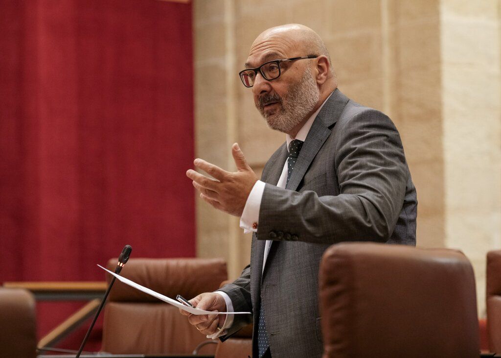 Alejandro Hernández, la pasada semana en el Parlamento andaluz. FOTO: PARLAMENTO