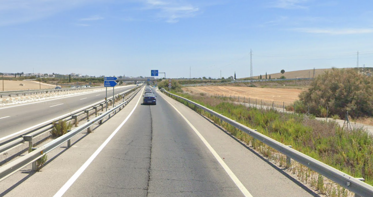 Imagen de la autovía Jerez-Sanlúcar.
