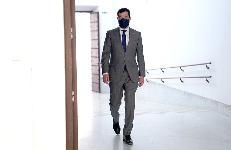 El presidente de la Junta de Andalucía, Juan Manuel Moreno Bonilla, en una imagen reciente.