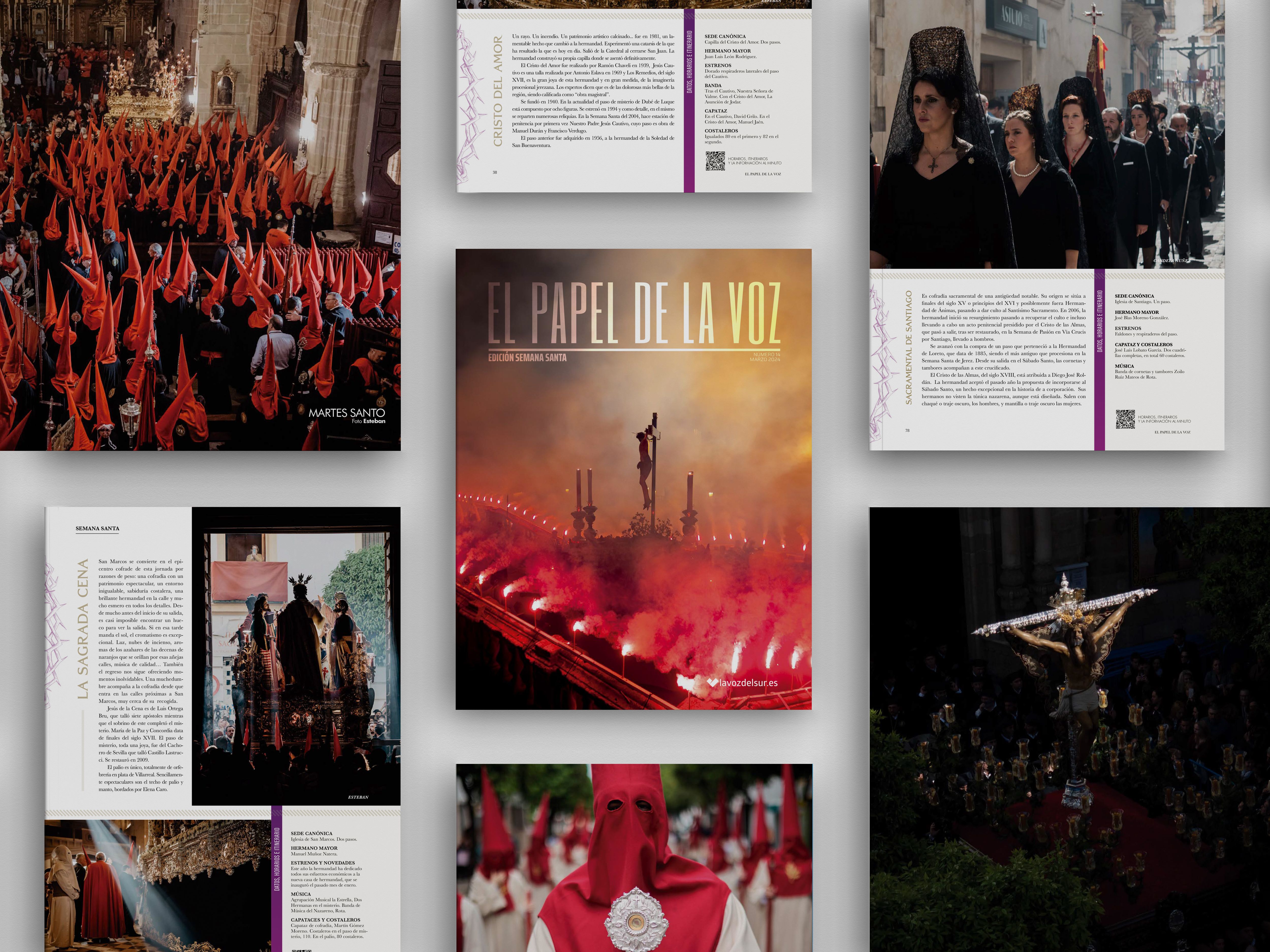 lavozdelsur.es lanza una revista en papel especial Semana Santa: 80 fotos con 10 láminas a todo color.