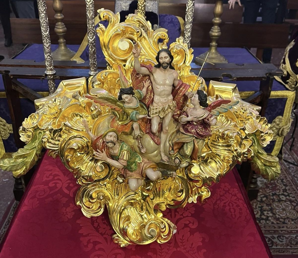 La pieza presentada en el Loreto para su paso.