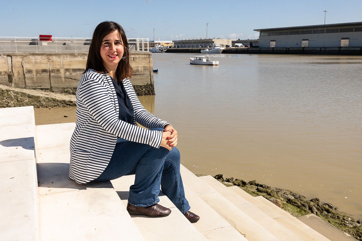 Rocío Mauduit en El Puerto, ciudad desde donde gestiona las rutas fluviales fuera de España.