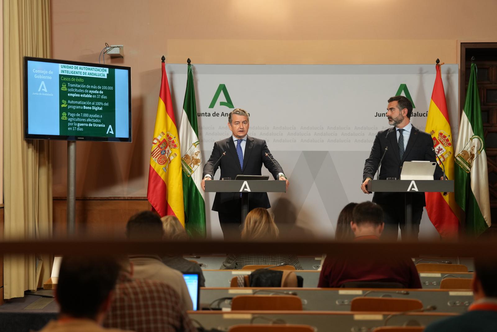 Antonio Sanz, consejero de la Presidencia de la Junta, sobre el proceso de digitalización.