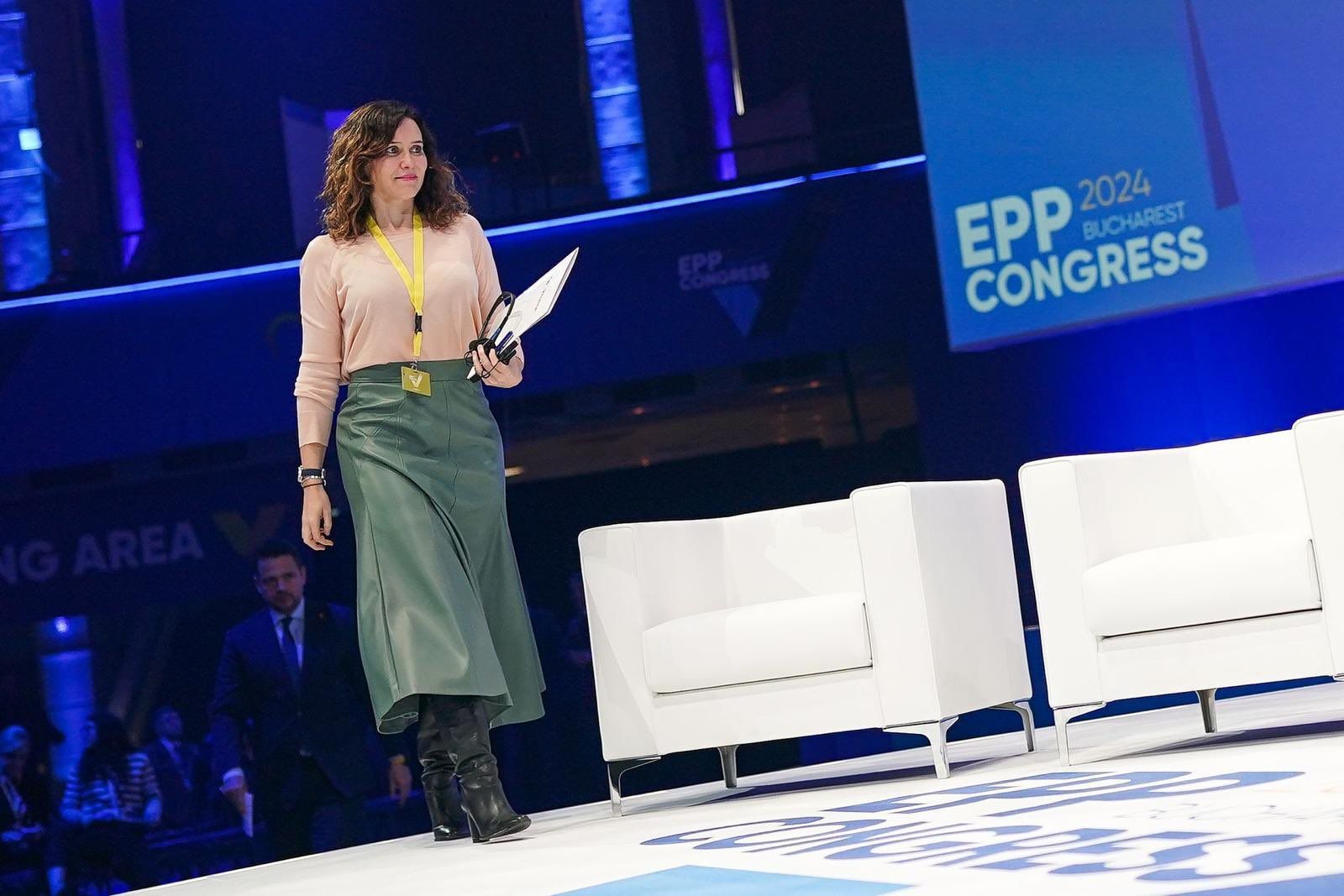 Ayuso en un acto reciente. Ayuso en un acto reciente.