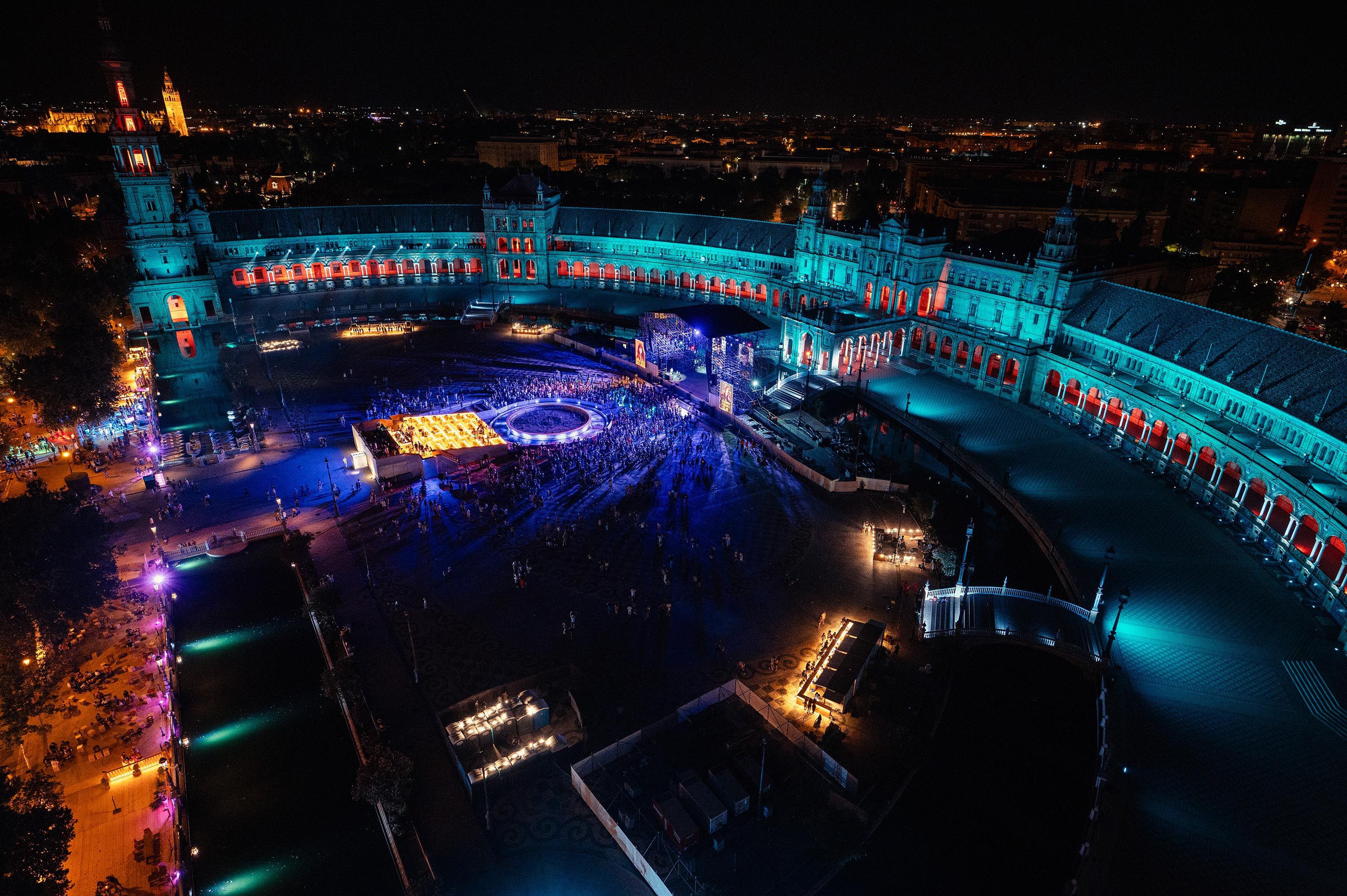 La Plaza de España volverá a acoger una nueva edición del Icónica Sevilla Fest entre los meses de junio y julio de 2024