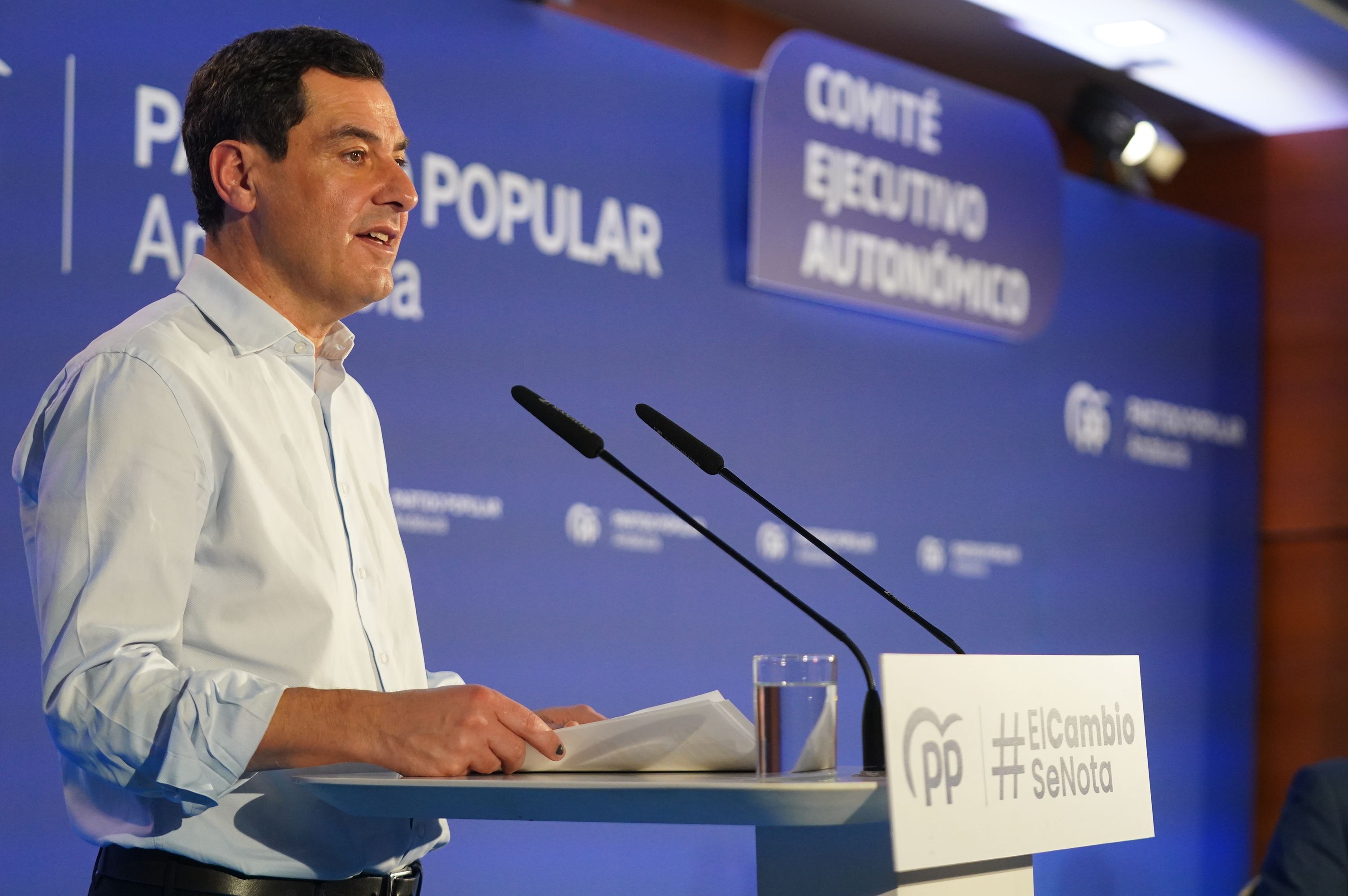 Moreno durante el Comité Ejecutivo.