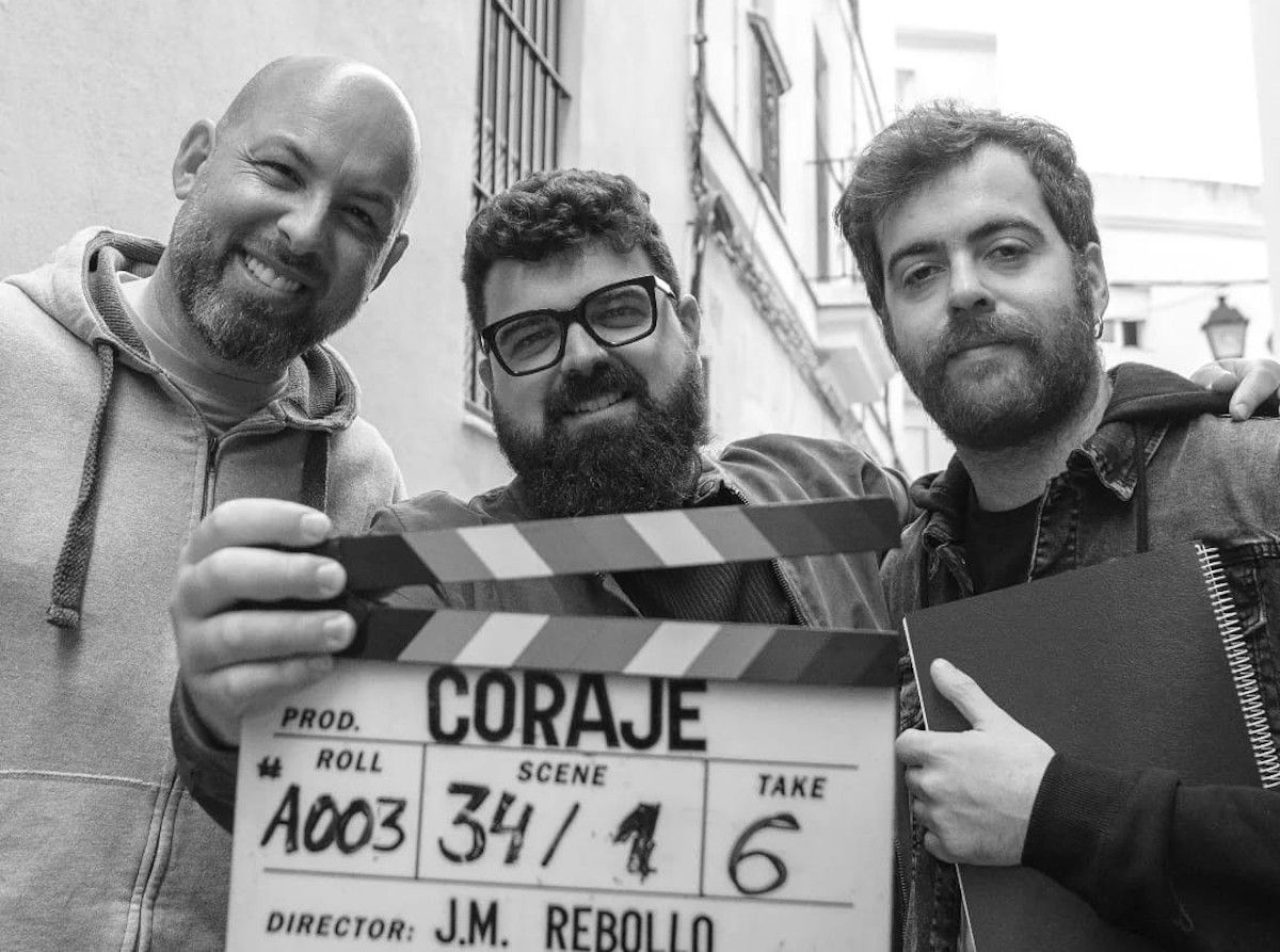 Rodaje de la película 'Coraje' de José Manuel Rebollo en Cádiz. 