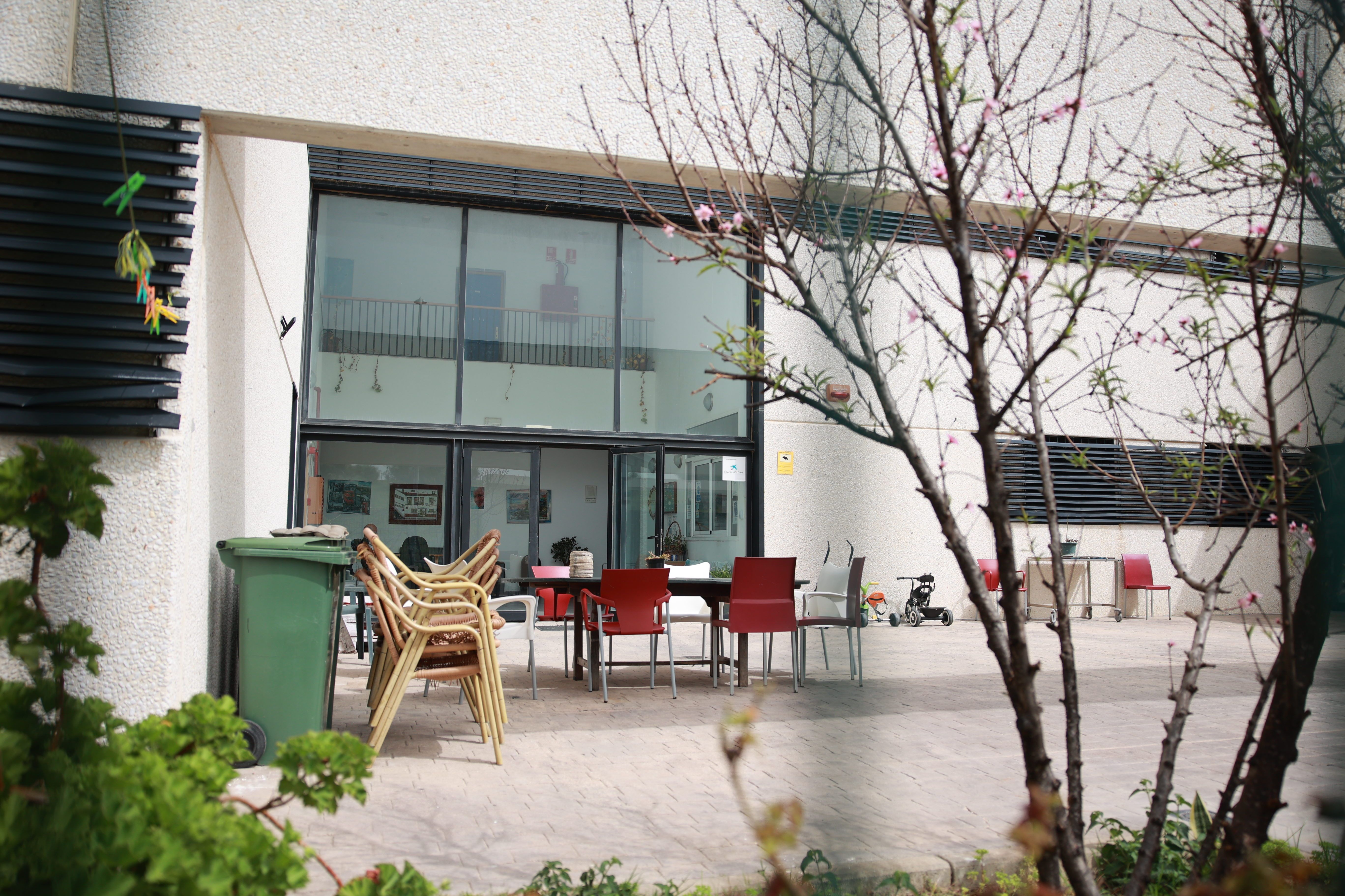 Interior del albergue municipal de El Puerto.