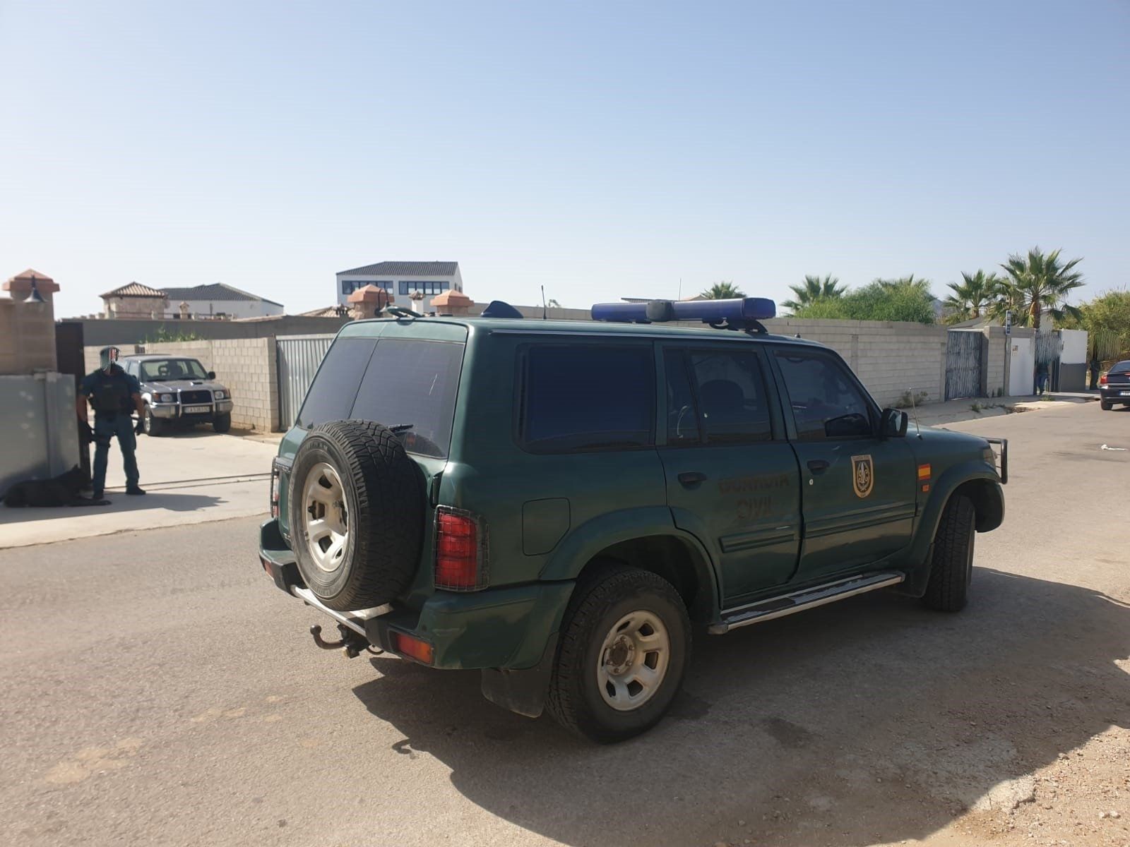 Un momento del operativo.