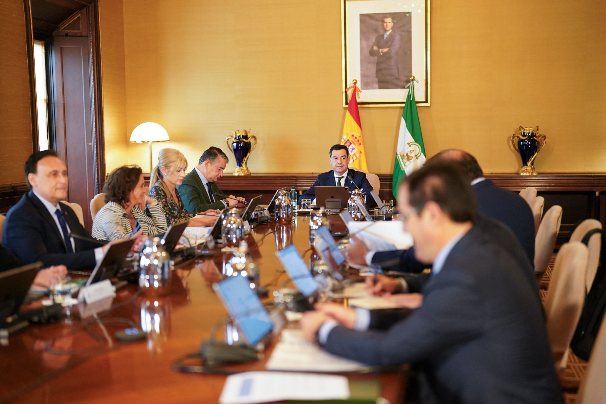 Consejo de Gobierno de la Junta de Andalucía presidido por Juanma Moreno.