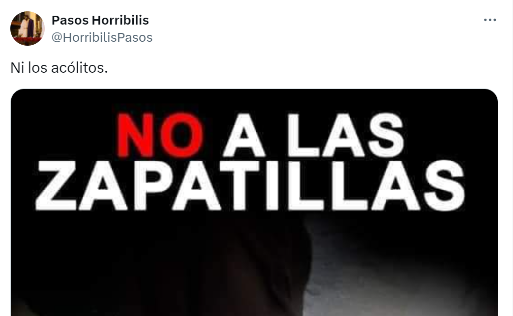 Un mensaje en Twitter de 'Pasos Horribilis'.