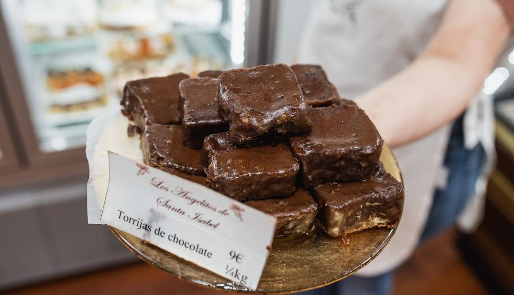 Torrijas de chocolate en Los Angelitos.