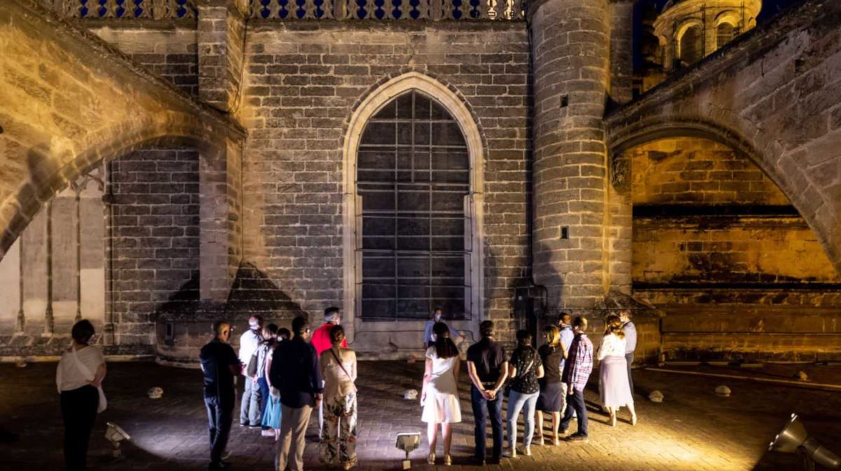 Una visita nocturna a las cubiertas en la Catedral de Sevilla. FOTO: Catedraldesevilla.es