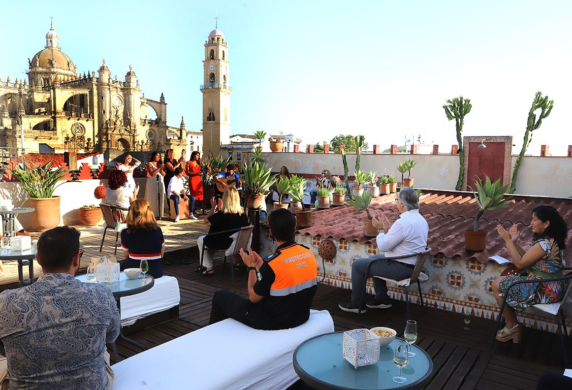 Flamenco desde las azoteas, este pasado lunes.