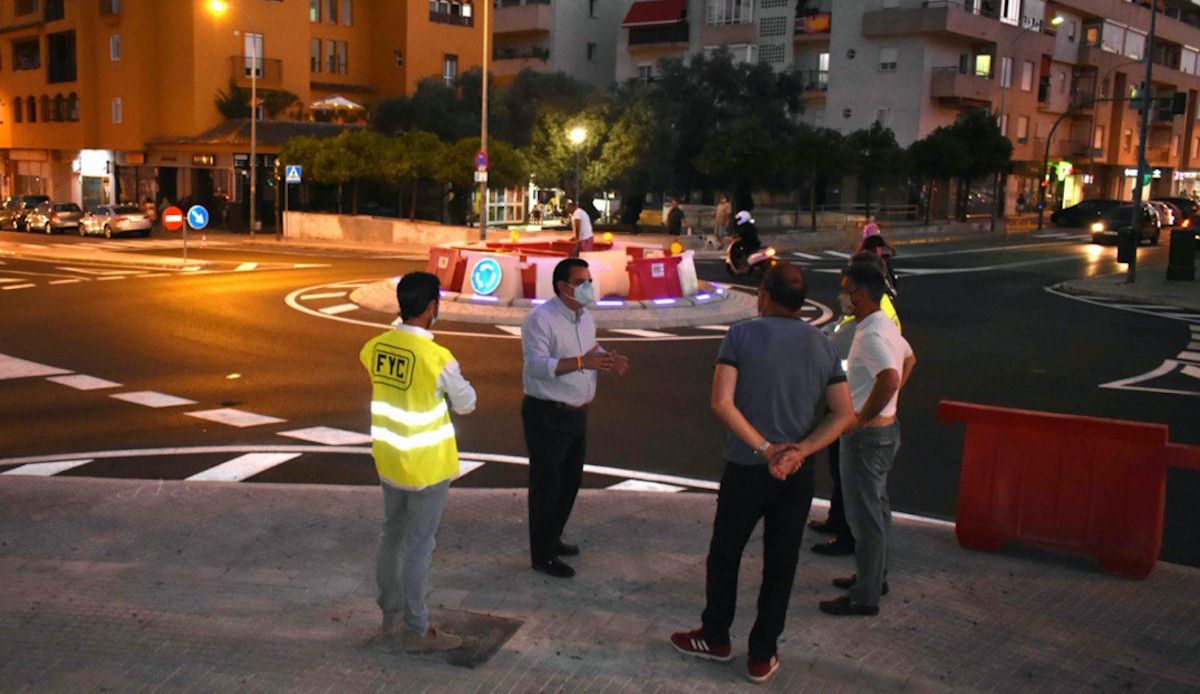 La rotonda de la Avenida de Libertad ya cuenta con bordillos BIR.