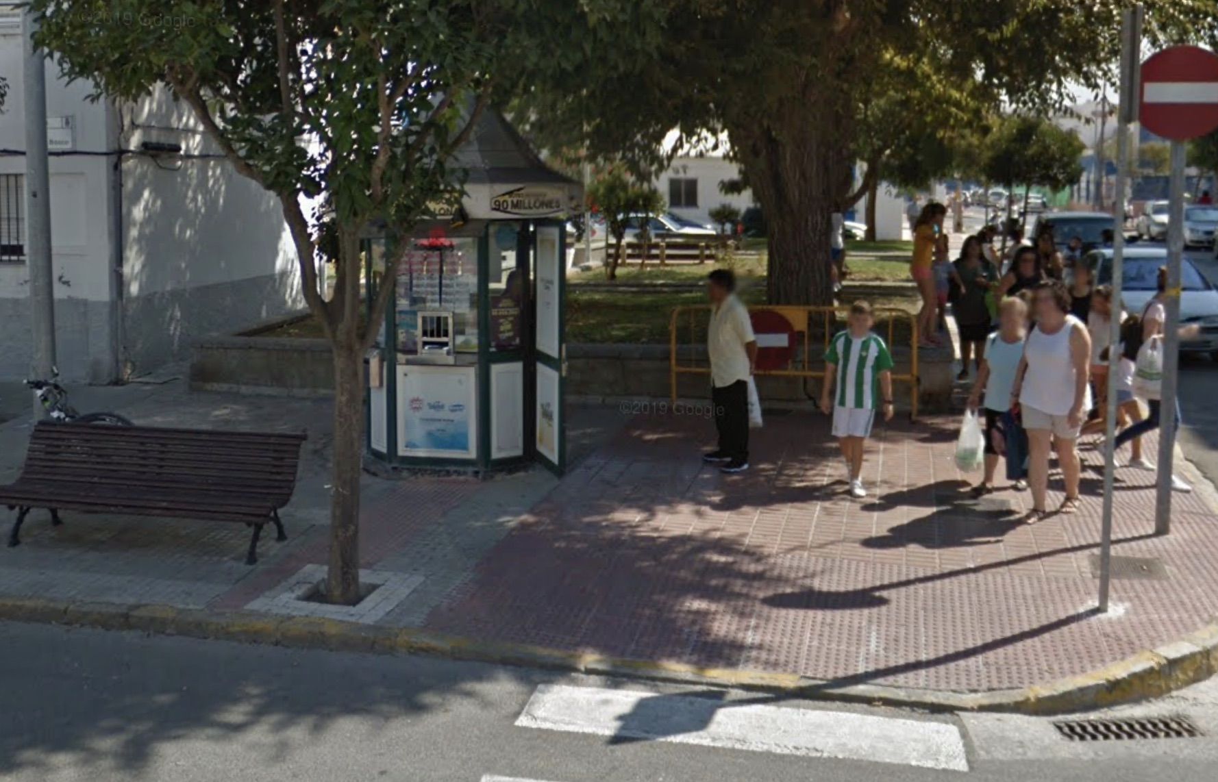 Kiosko de la ONCE donde se han repartido los cupones premiados, en una imagen de Google Maps.